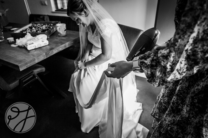 Trouwen in de regen Bodegraven